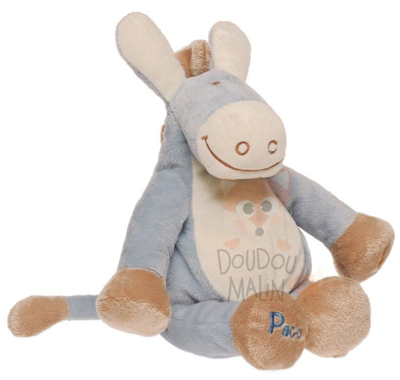  paco the donkey soft toy blue white 
